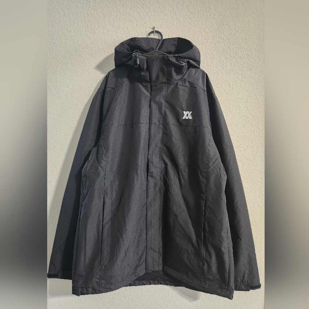 Dixxon Flannel Company NWT Men’s full-zip lightweight tech jacket hooded black L